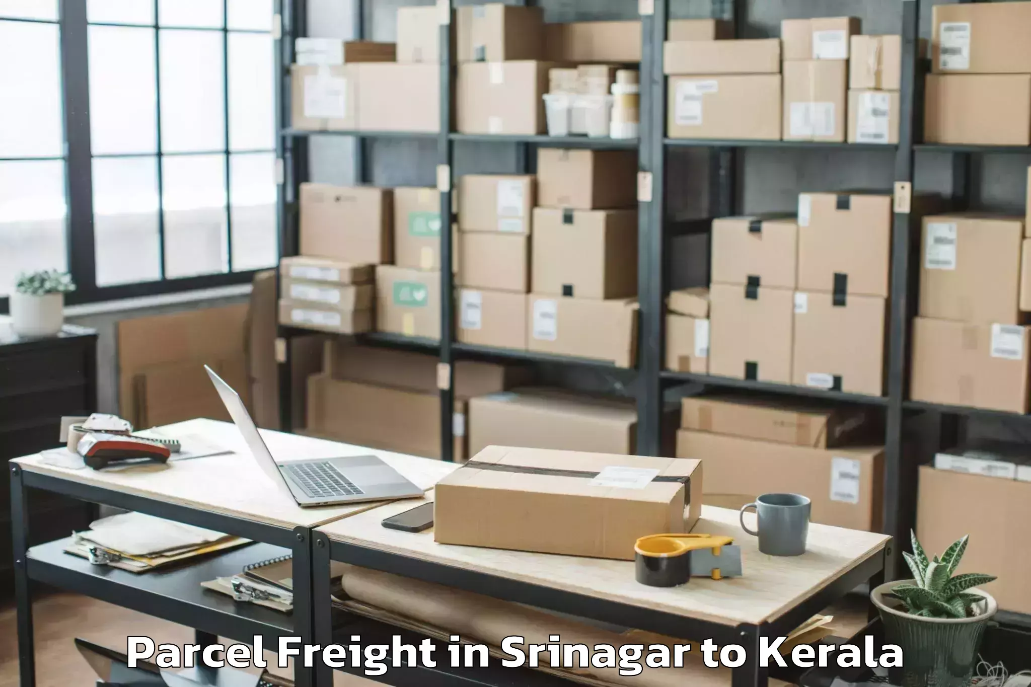 Book Srinagar to Sreekandapuram Parcel Freight